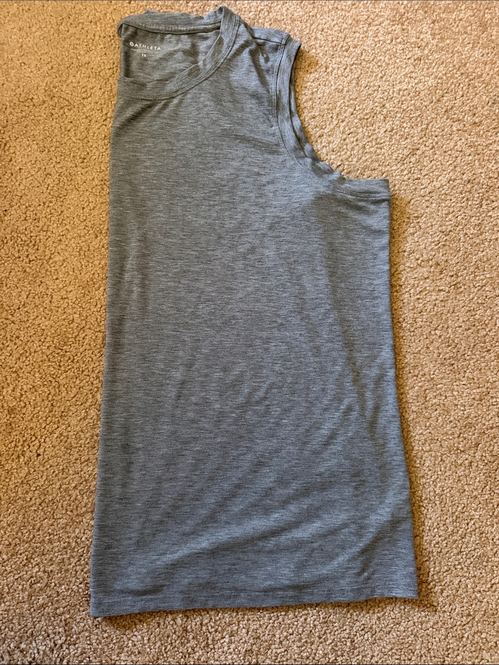 Athleta Breezy Heather Gray tank